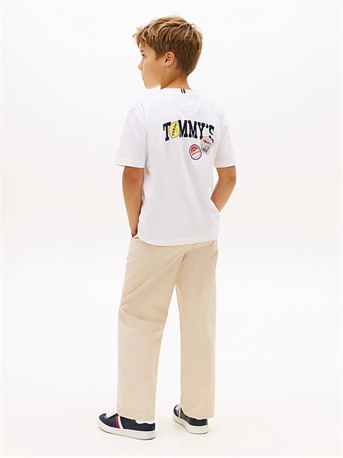 sticker print graphic t-shirt TOMMY HILFIGER | KB0KB10276YBR